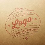 Leather Logo Design Mockup 01